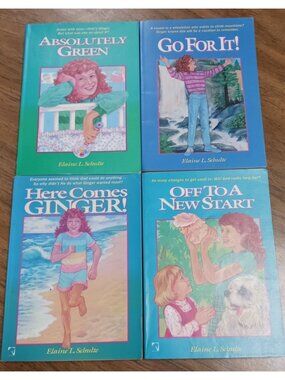 Ginger Series 4 Books Absolutely Green, Go For It!, Her Comes Ginger!, Off To A